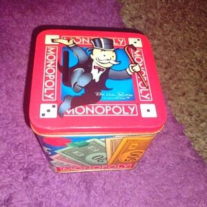 Vintage Monopoly Tin Bank